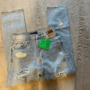 Hollister 90’s high rise straight leg jeans